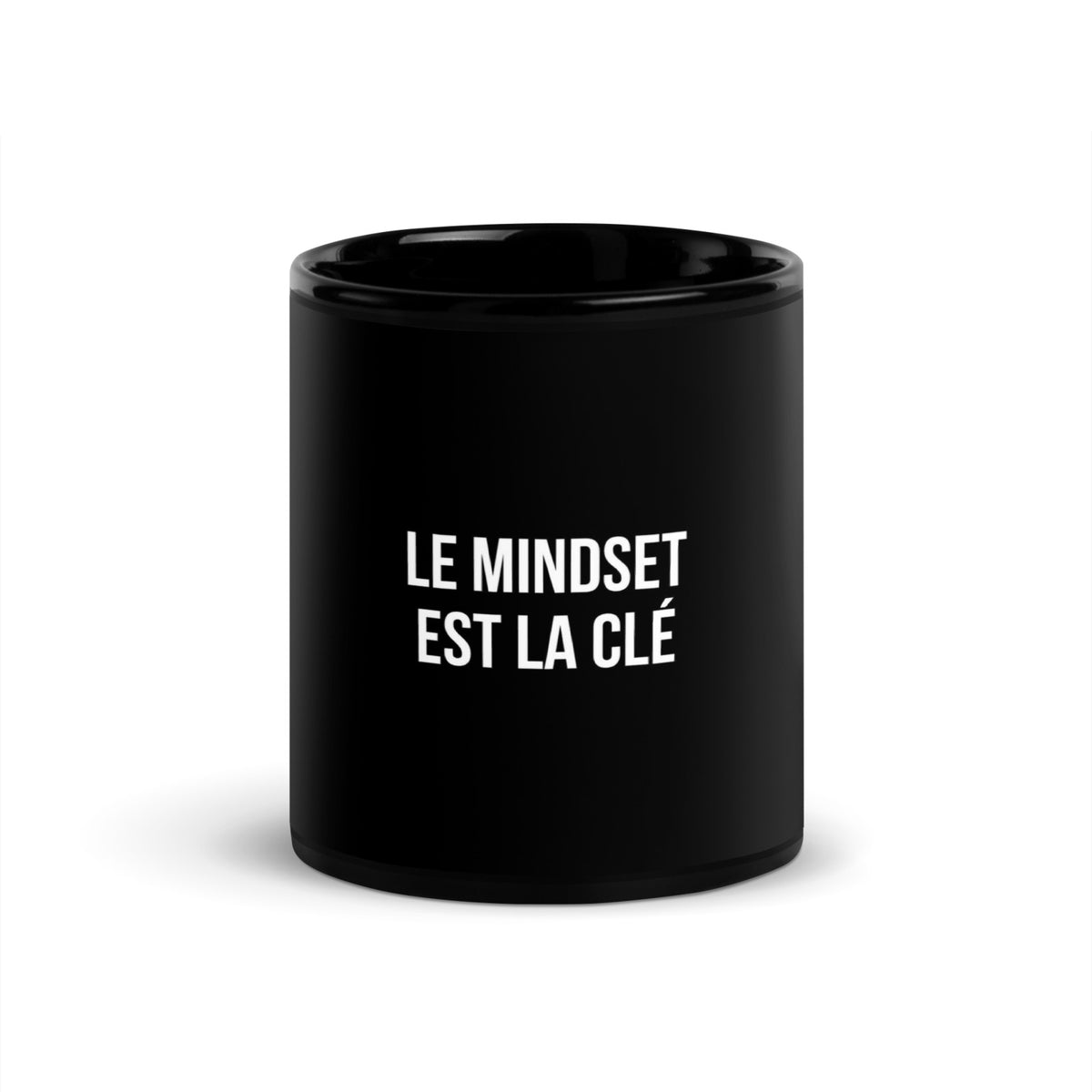 Mug noir de face — Le mindset est la clé