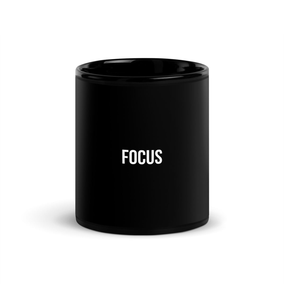 Mug noir de face — Focus