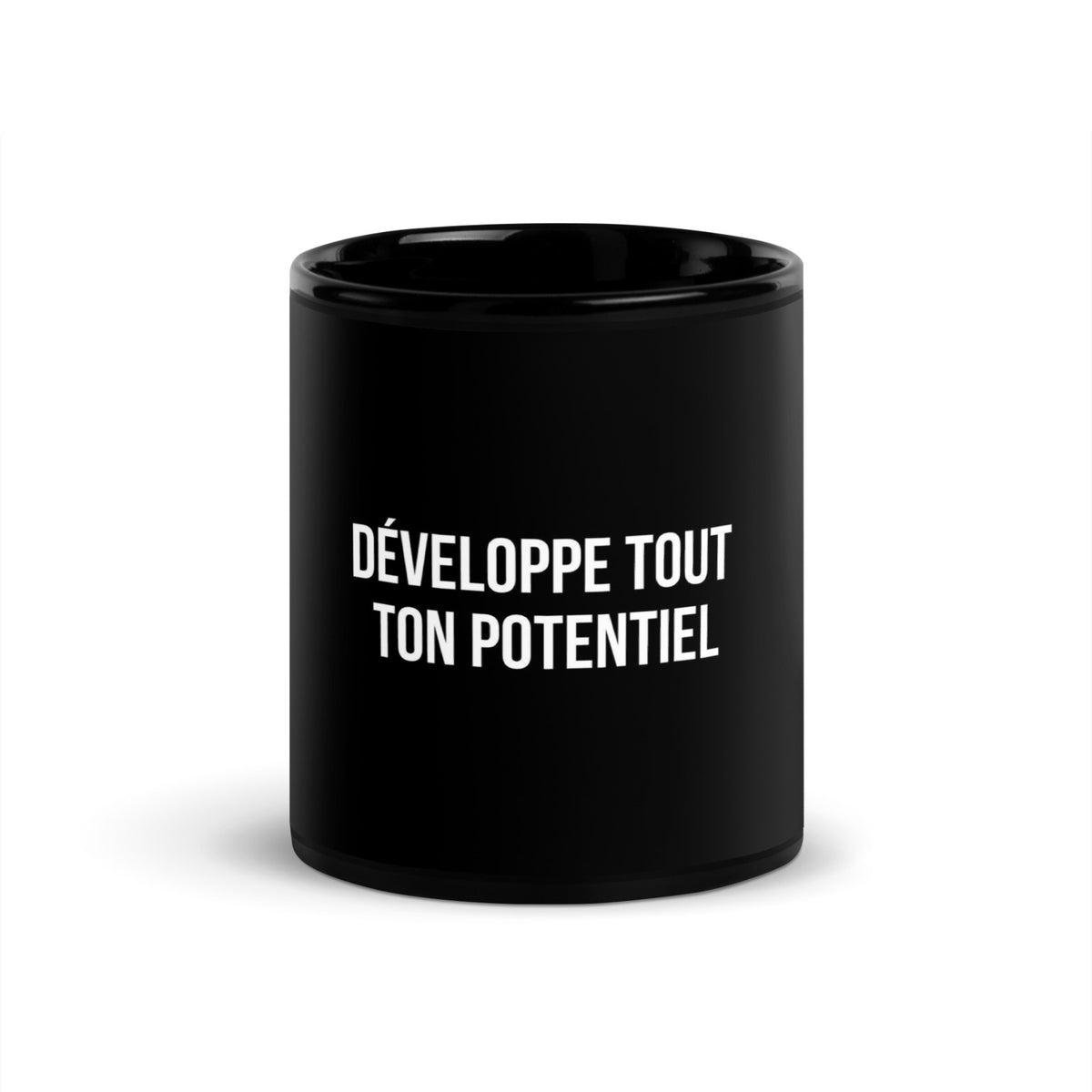 Mug noir de face — Développe tout ton potentiel