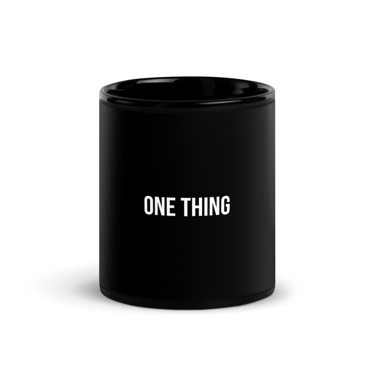 Mug noir de face — One thing