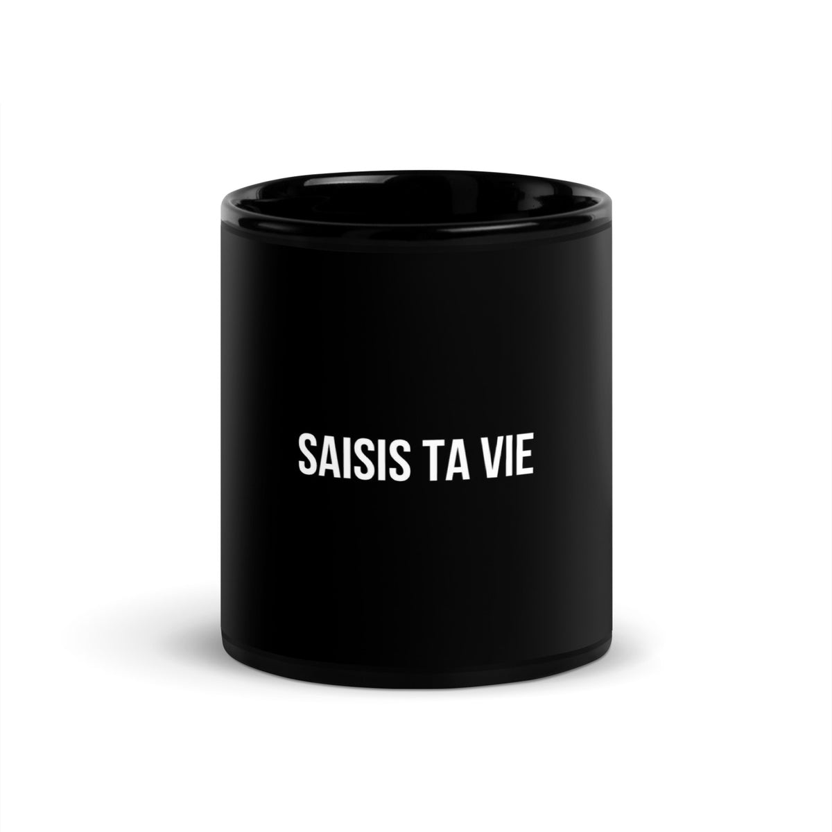 Mug noir de face — Saisis ta vie